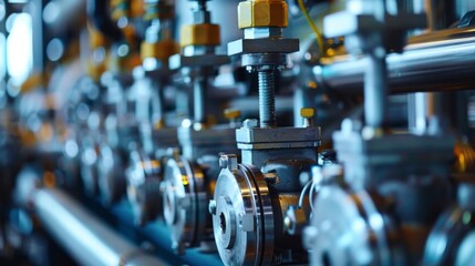 Naklejka premium Industrial Machine in the Operation