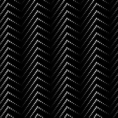 Vector seamless texture. Modern geometric background. Grid with broken stripes of dots. 