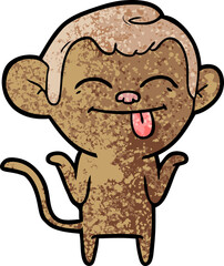 funny cartoon monkey