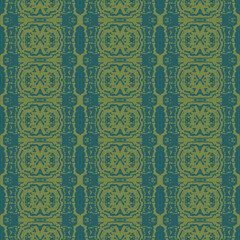 Old wallpaper on the wall.