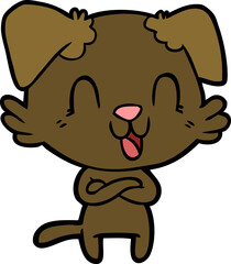 laughing cartoon dog