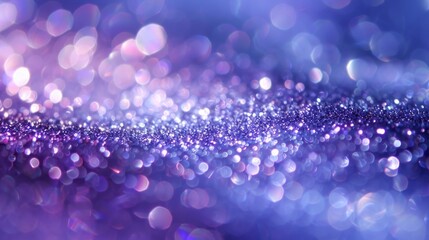 abstract purple sparkles on blue background