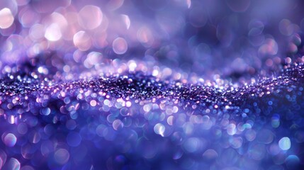 abstract purple sparkles on blue background