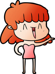 cartoon woman