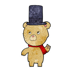 cartoon bear in hat