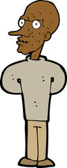 cartoon evil bald man