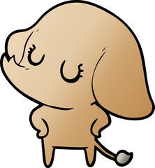 cute cartoon elephant