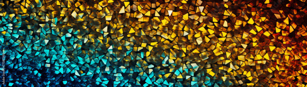 Poster a colorful abstract pattern made of small squares