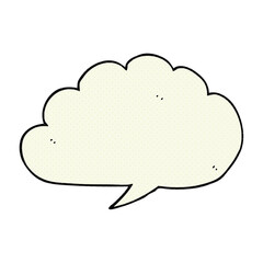 carton cloud speech bubble