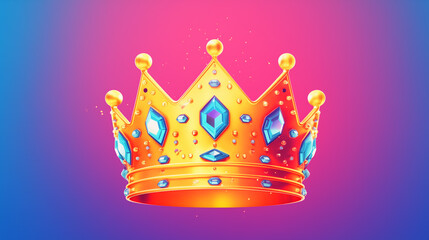 princess crown on a bright background