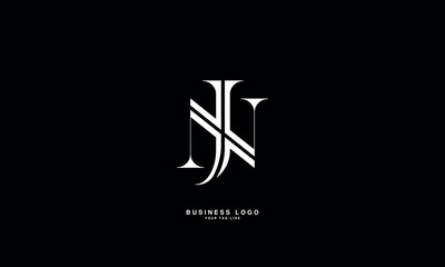 JN, NJJ, N, Abstract Letters Logo Monogram