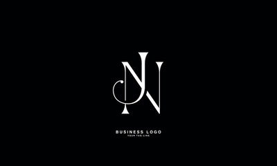 JN, NJJ, N, Abstract Letters Logo Monogram