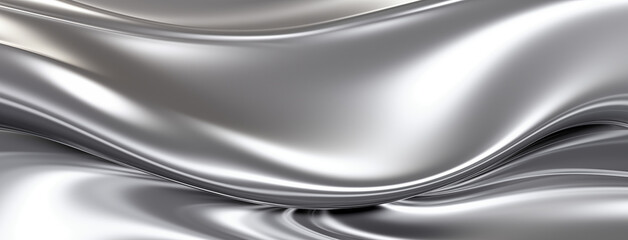 Chrome mirror water effect, glossy, metallic paint, abstract background