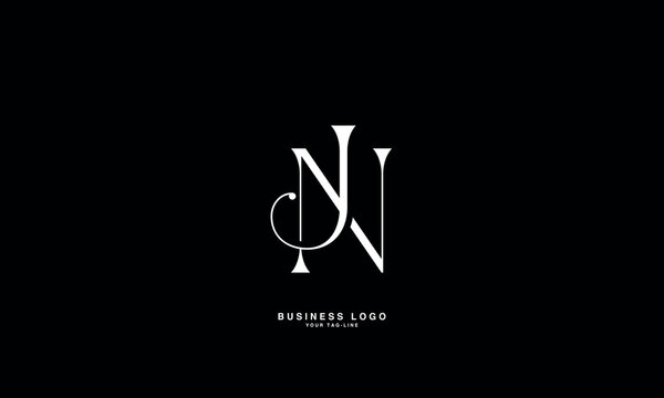 JN, NJJ, N, Abstract Letters Logo Monogram