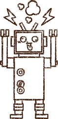 Robot Charcoal Drawing