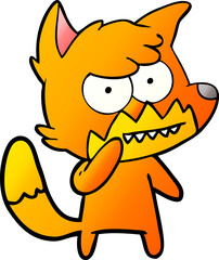 cartoon grinning fox
