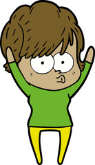 cartoon woman
