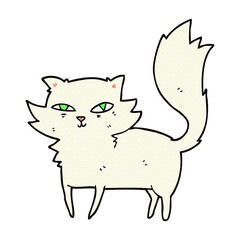 freehand drawn cartoon cat
