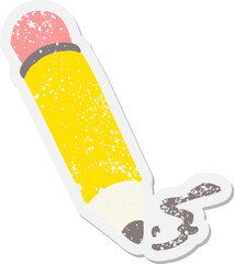 pencil scribbling marks grunge sticker