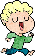 laughing cartoon man