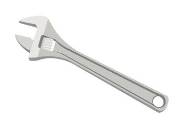 Vector Isolated Illustration of a Wrench. Vectorial illustration on a white background