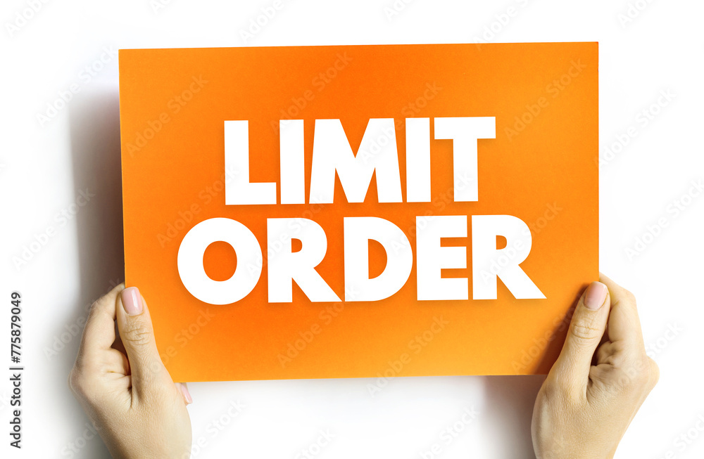 Poster limit order is an order to buy or sell a stock with a restriction on the maximum price to be paid, t