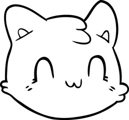 cartoon cat face