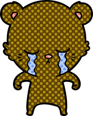 crying cartoon bear