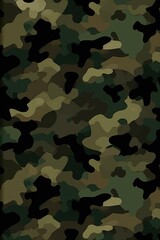 Fototapeta premium Camouflage military pattern background wallpaper design. Ai Generative