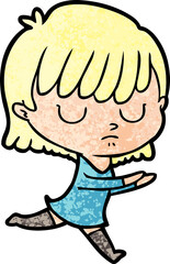cartoon woman