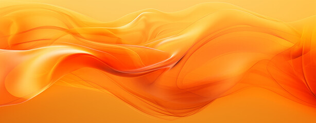 Fototapeta premium Orange paint, orange fabric, silk, smooth stains, abstract background 