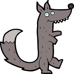 cartoon wolf