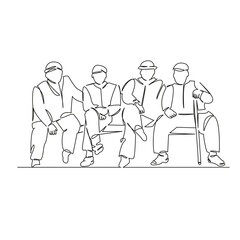 four old pensioners