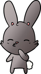 curious bunny cartoon