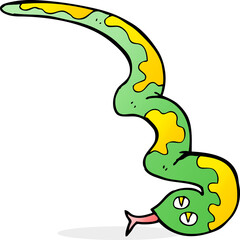 cartoon hissing snake