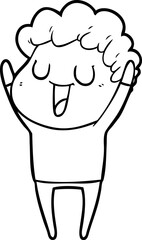 laughing cartoon man