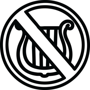 recommend clip art: no music icon symbol