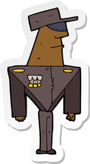 sticker of a cartoon guard