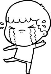 cartoon man crying