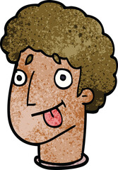 cartoon doodle funny male face