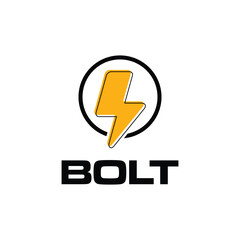 Lighting bolt Flash Logo design 