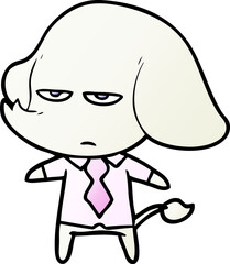 annoyed cartoon elephant