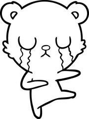 crying polar bear cartoon