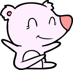 smiling bear cartoon