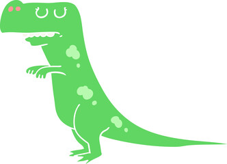 flat color style cartoon dinosaur
