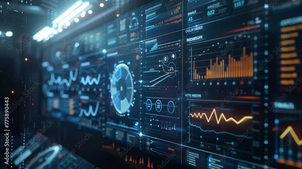 Aufkleber business management, navigating the performance management cycle through interactive technology.