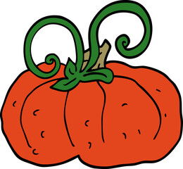 cartoon doodle winter squash
