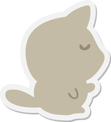 cute little cat sticker