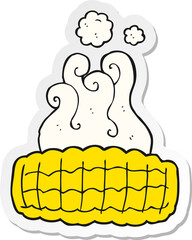 sticker of a cartoon corn cob