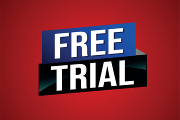 free trial poster banner graphic design icon logo sign symbol social media website coupon

